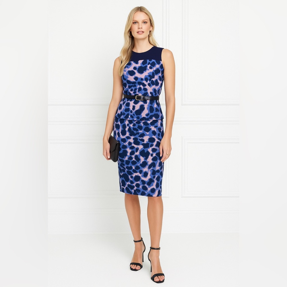 Club Monaco peplum set: top and skirt suit duo
